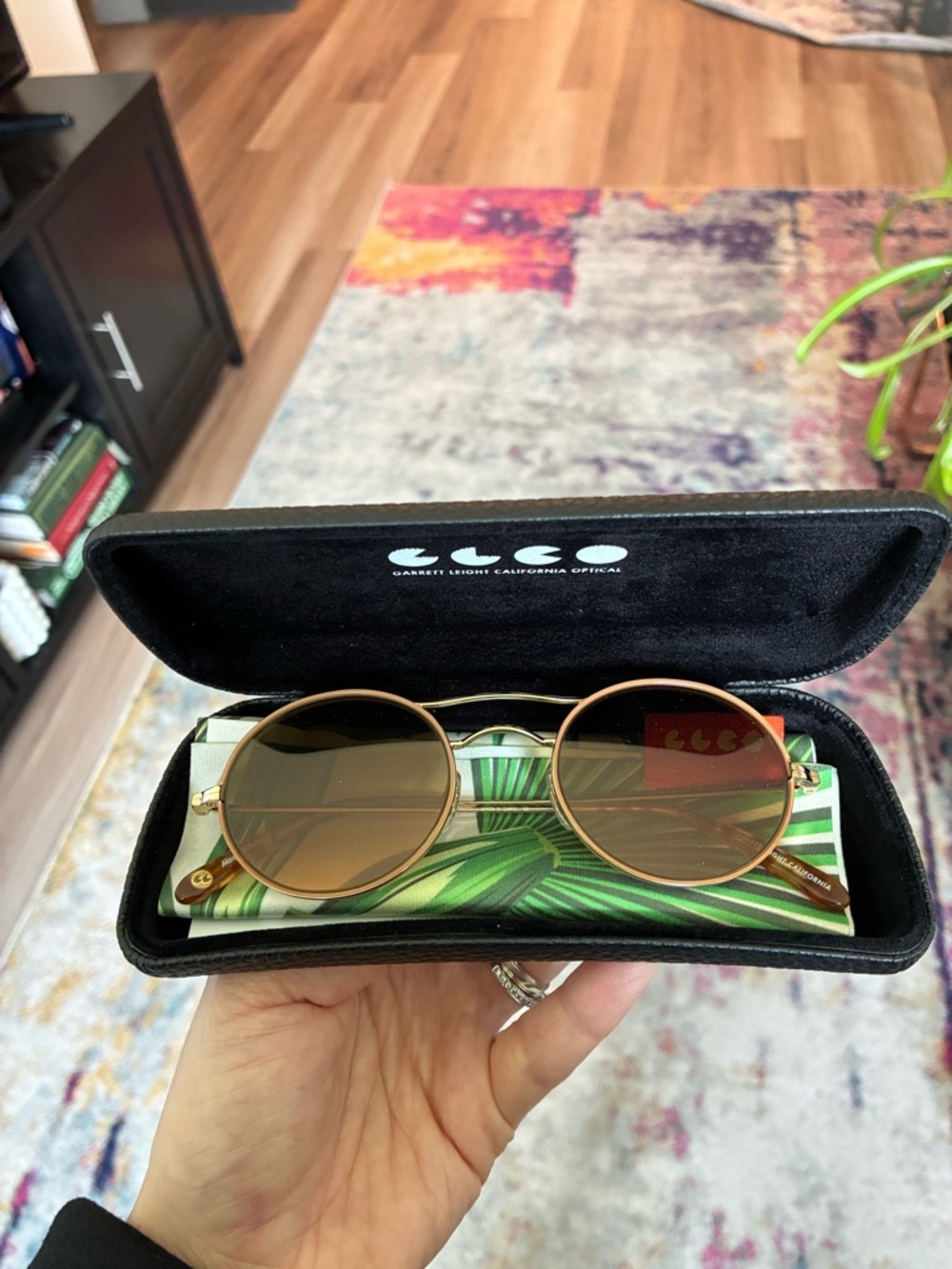 Garrett Leight Women’s Yellow Tinted Sunglasses
